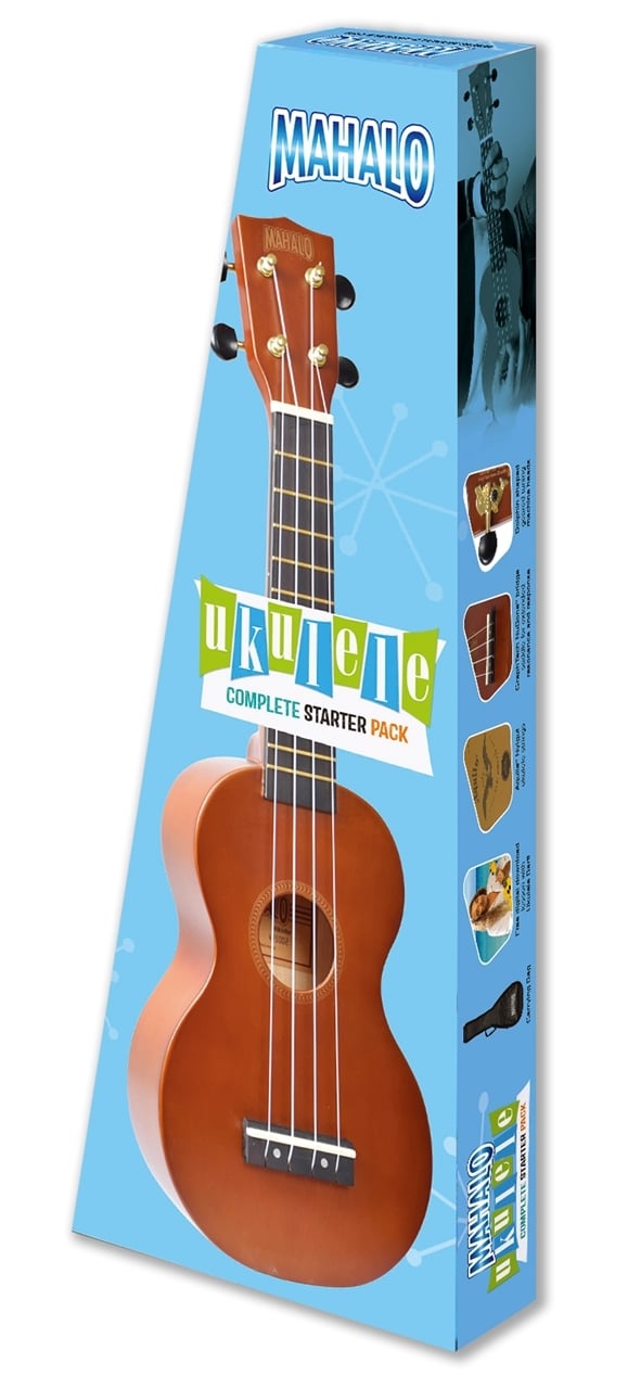 Mahalo MR1TBR-PK Soprano Ukulele Starter Pack — view 2