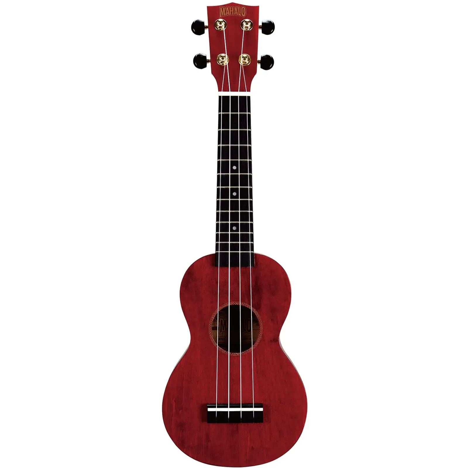 Mahalo Slimline Soprano Ukulele Transparent Red