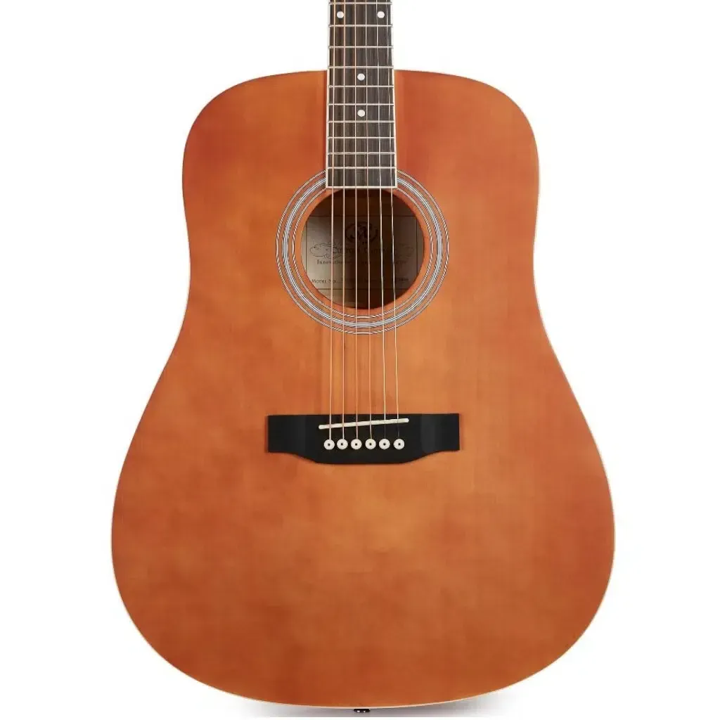 SX SD104 Dreadnought Acoustic Guitar – Brown
