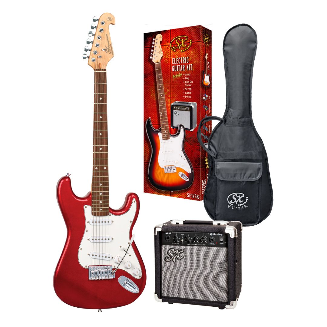 SX Electric Guitar Pack – Candy Red
