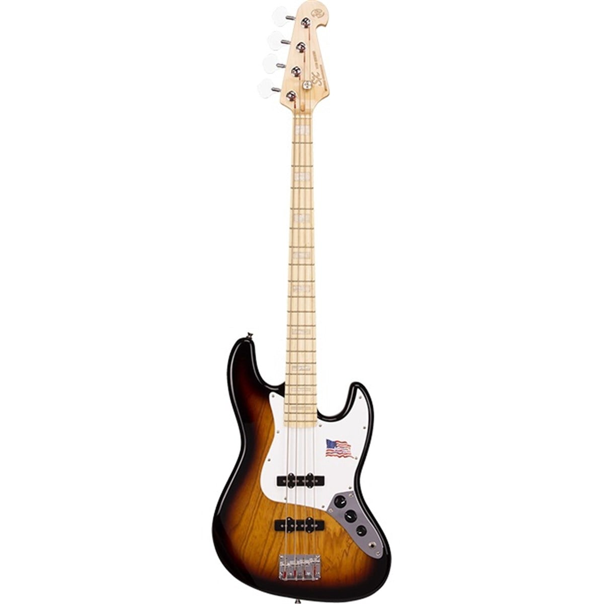 SX Jazz Bass 4-String – 3 Tone Sunburst — view 1