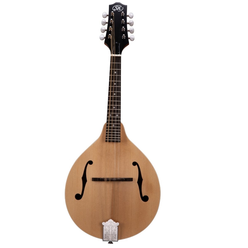 SX SMA600 Mandolin Solid Spruce Top A Style – Natural Satin — view 1
