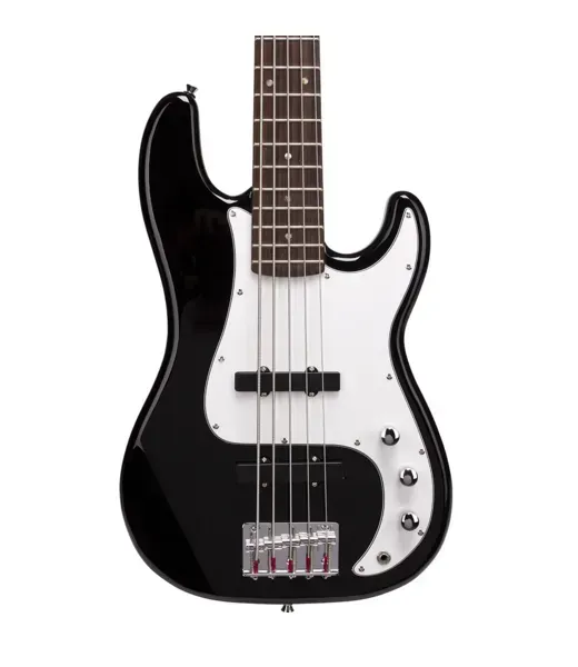 SX SPB62 5 String Precision Bass Guitar – Black — view 2