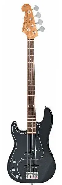 SX SPB62 4 String Precision Bass Guitar, Left Handed - Black — view 2