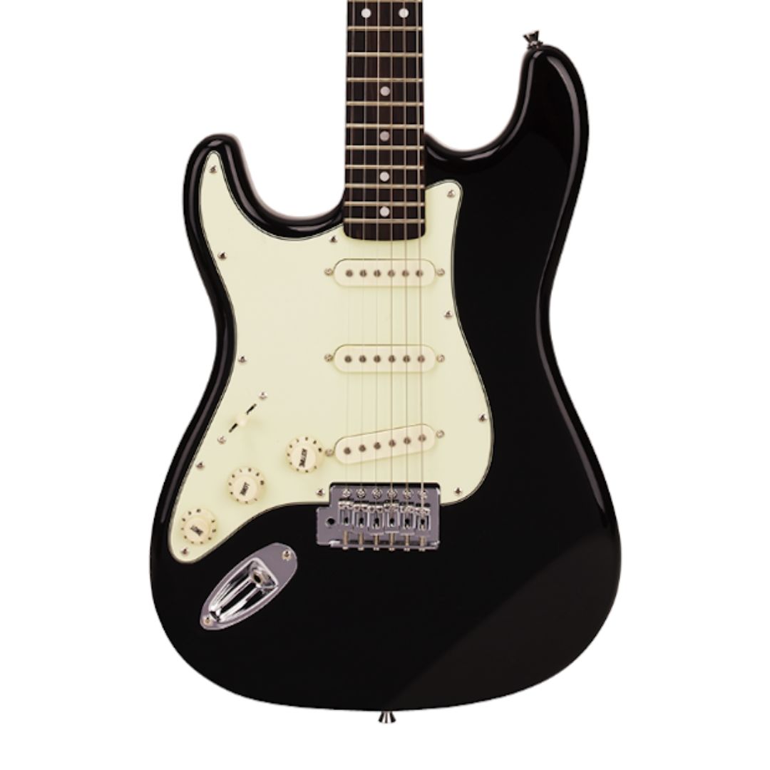 SX Strat Electric Guitar Left Hand – Black