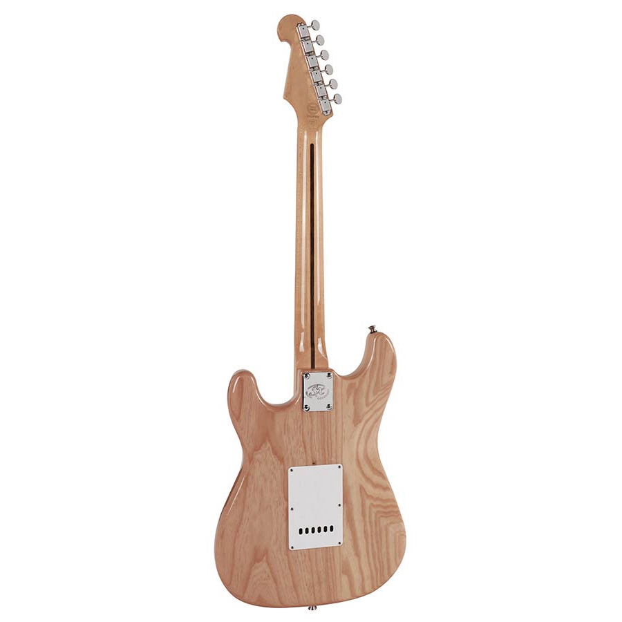 SX SST Alder Series Semi-Hollow Electric Guitar – Natural — view 2