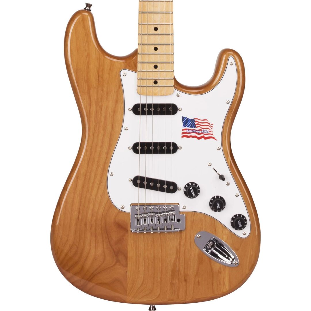 SX Strat Electric Guitar Alder – Natural