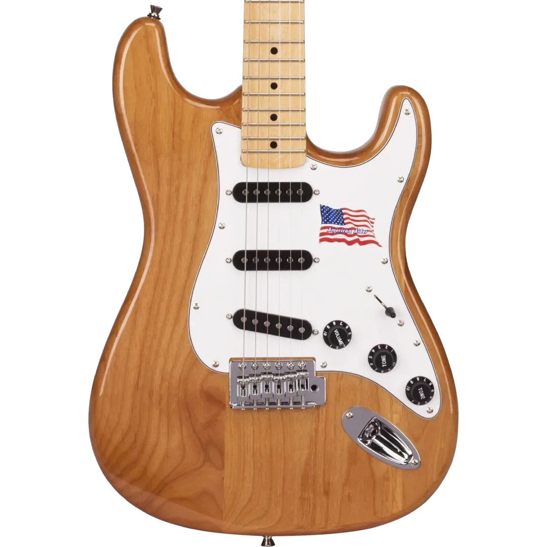 SX Strat Electric Guitar Alder – Natural — view 1