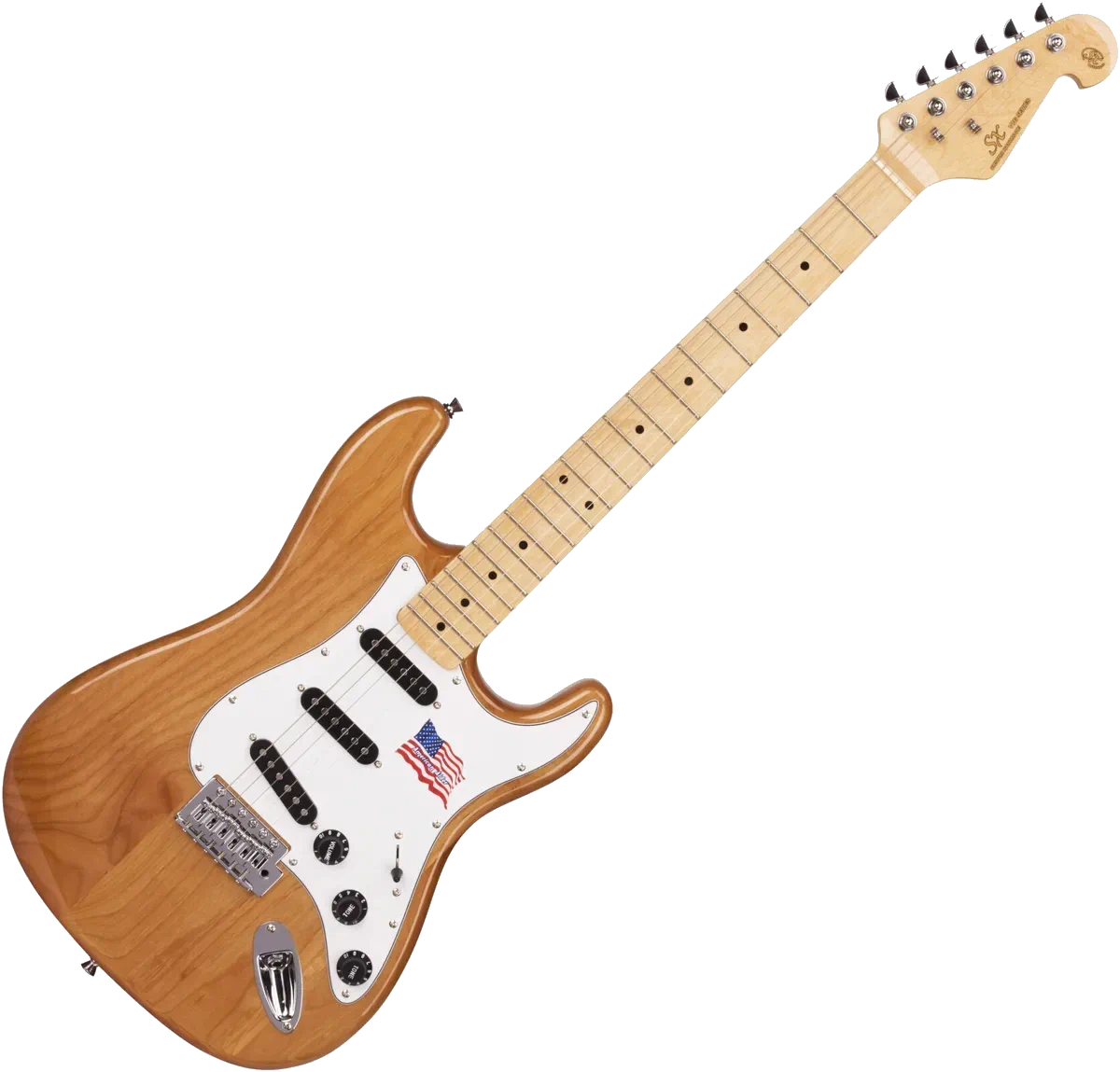 SX Strat Electric Guitar Alder – Natural — view 2