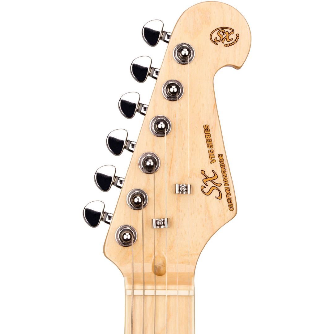 SX Strat Electric Guitar Alder – Natural — view 4