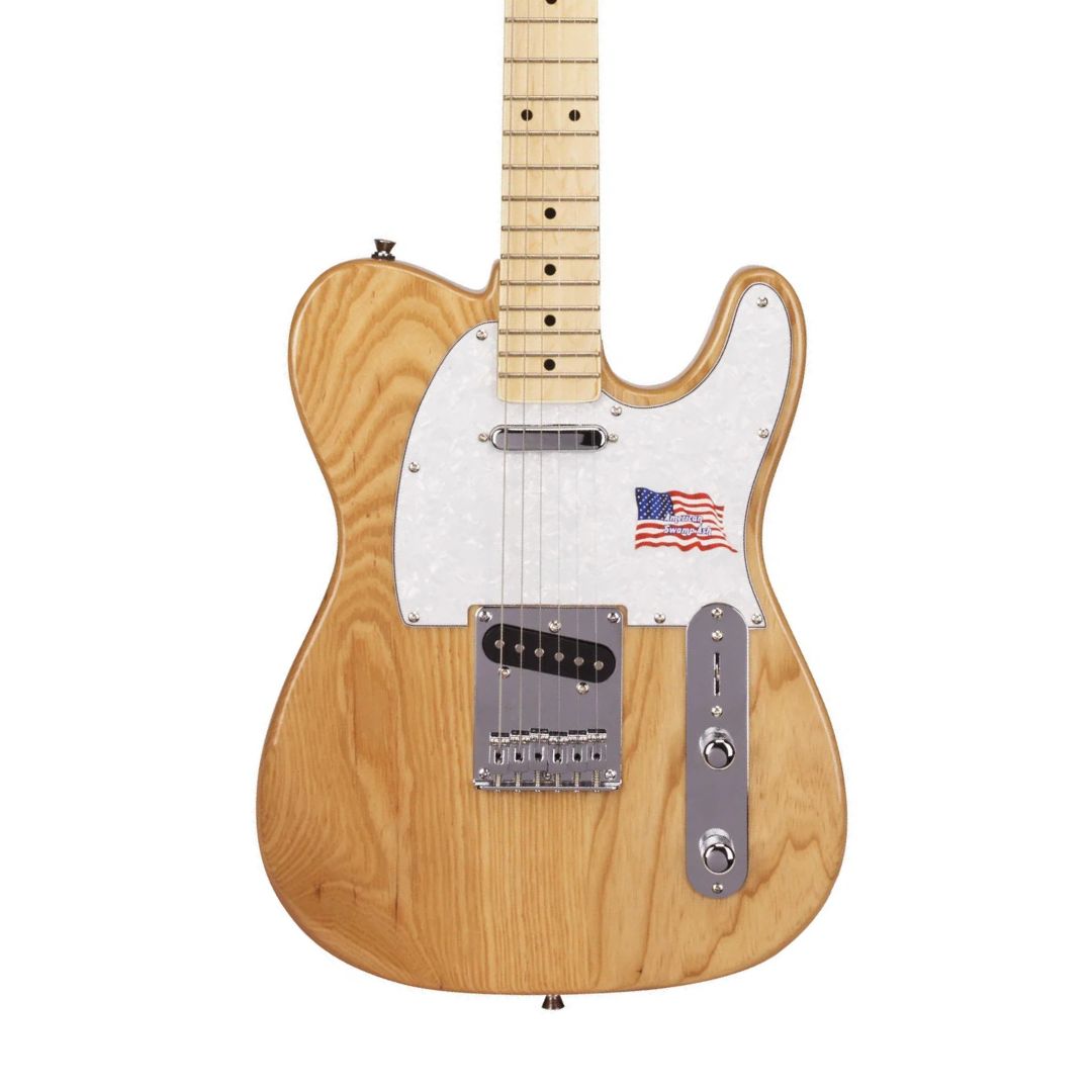SX Tele STL Ash Electric Guitar – Natural — view 1