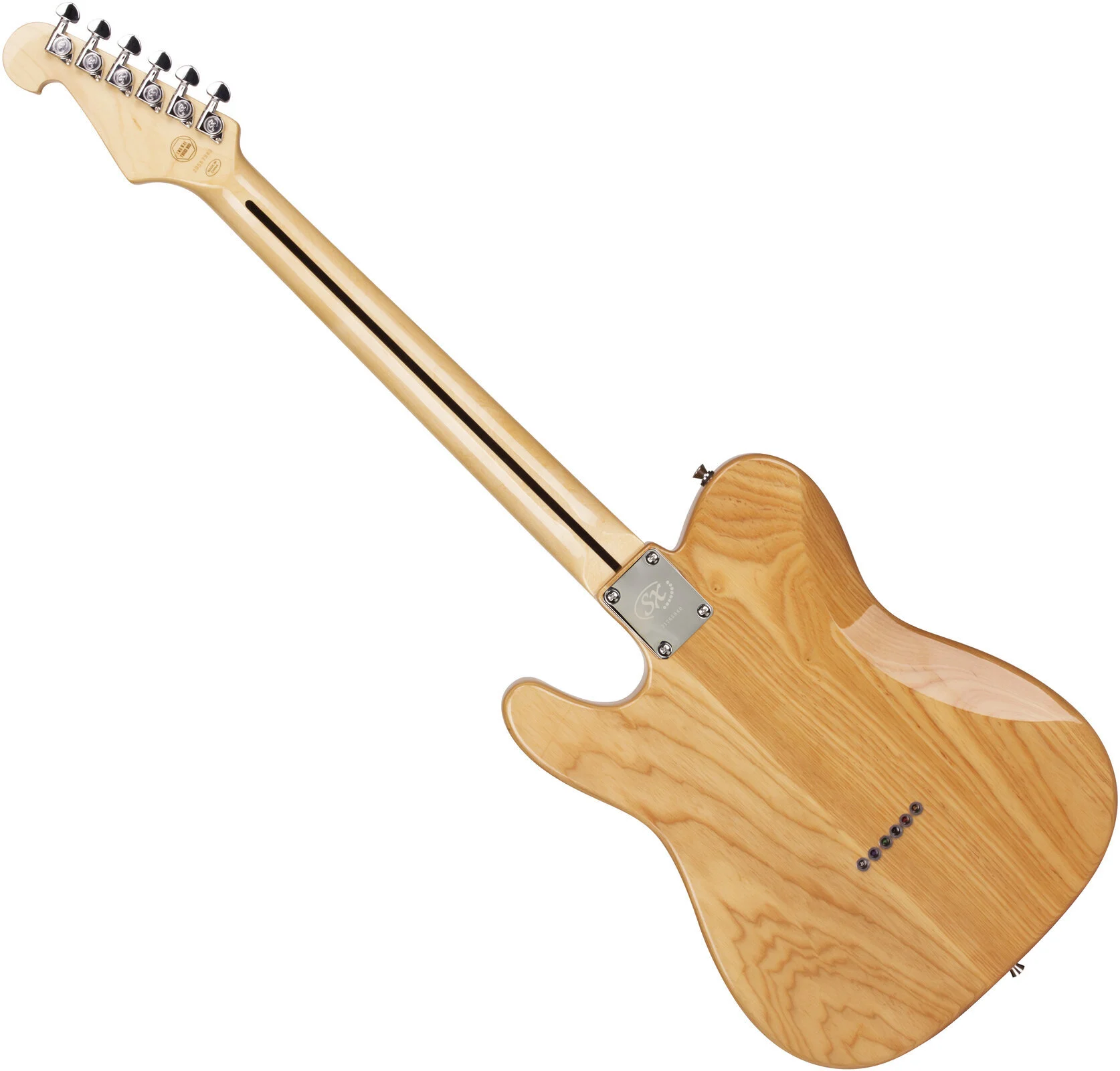 SX Tele STL Ash Electric Guitar – Natural — view 3