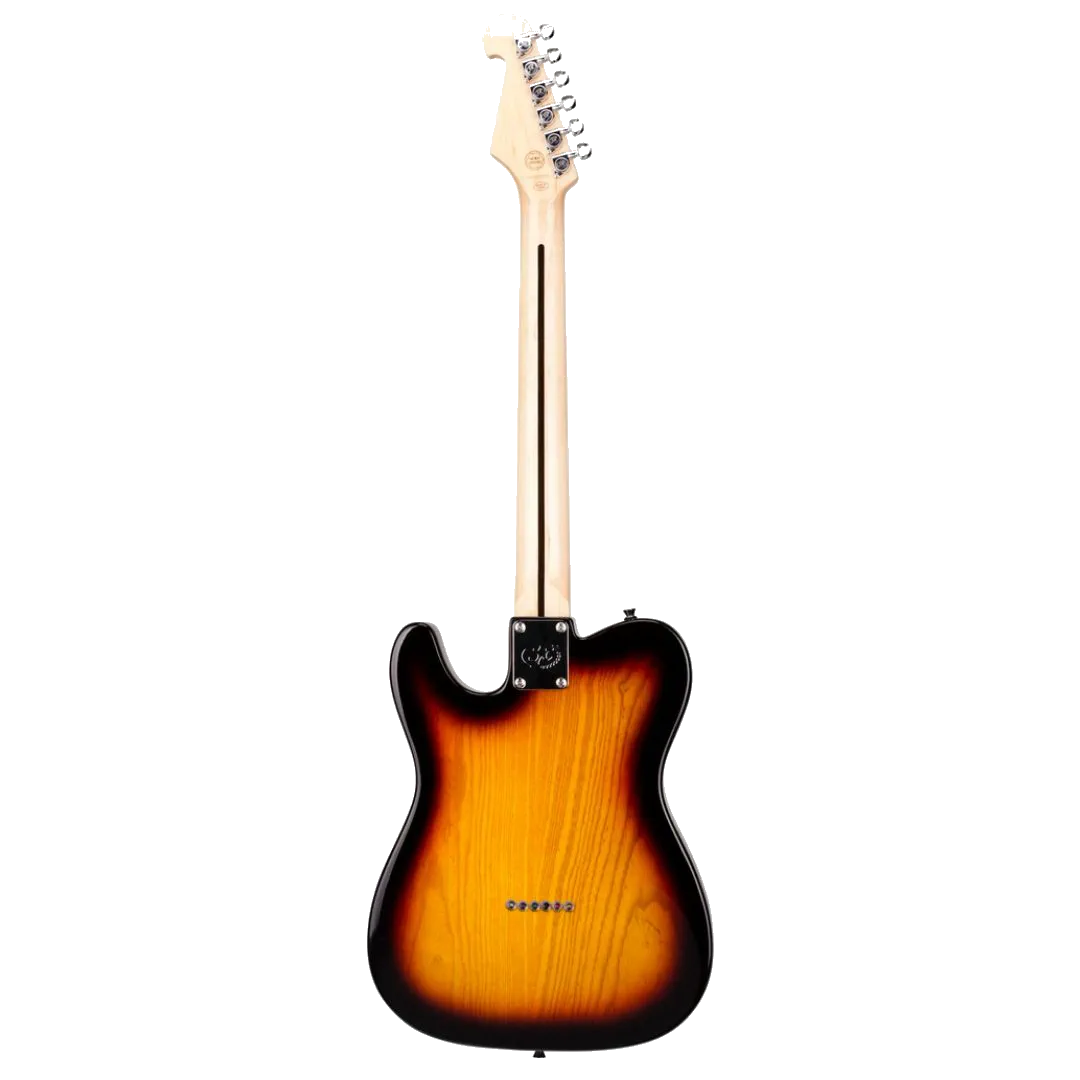 SX Tele Electric Guitar Semi-Hollow Body – 3 Tone Sunburst — view 3