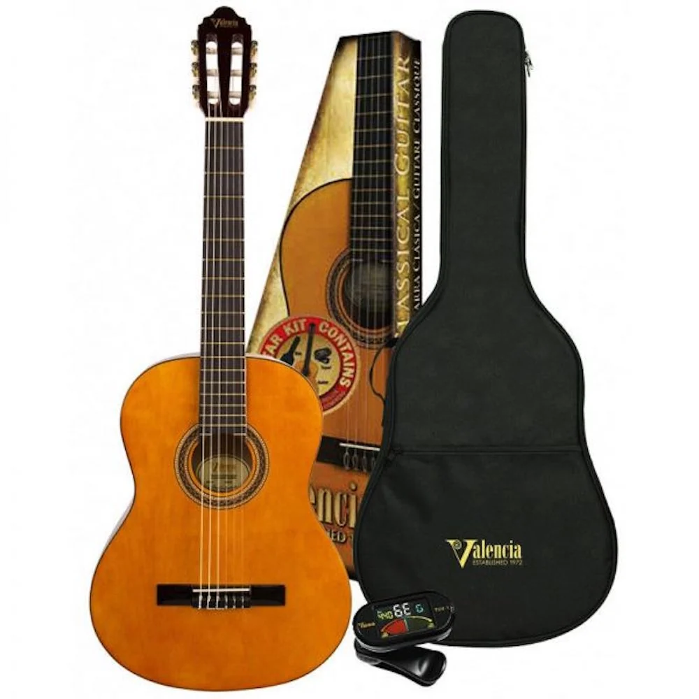 Valencia VC102K 1/2 Size Classical Guitar Pack — view 1