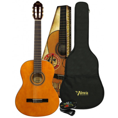 Valencia VC103 3/4 Size Classical Guitar Kit – Natural Gloss