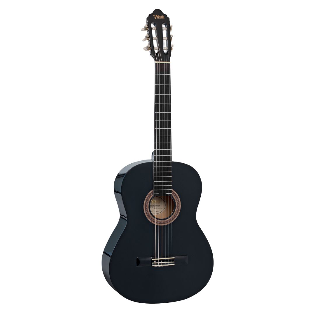 Valencia 4/4 Classical Guitar – Black — view 1