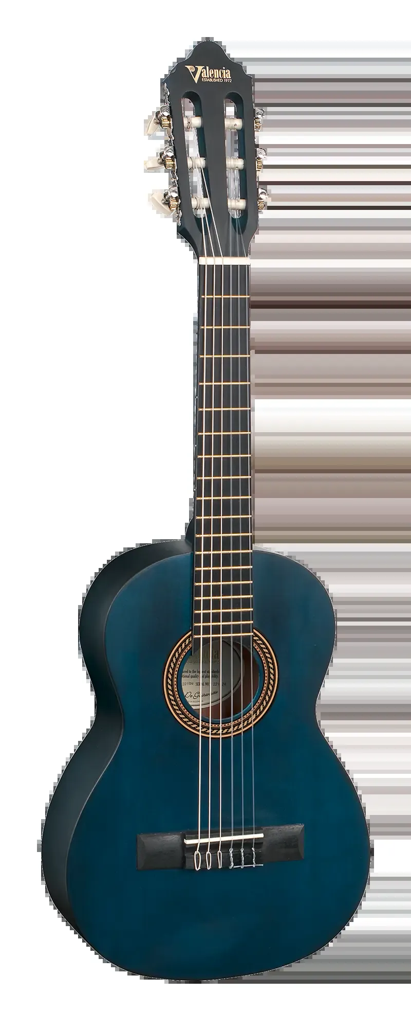 Valencia 1/4 Classical Guitar - Transparent Blue — view 2