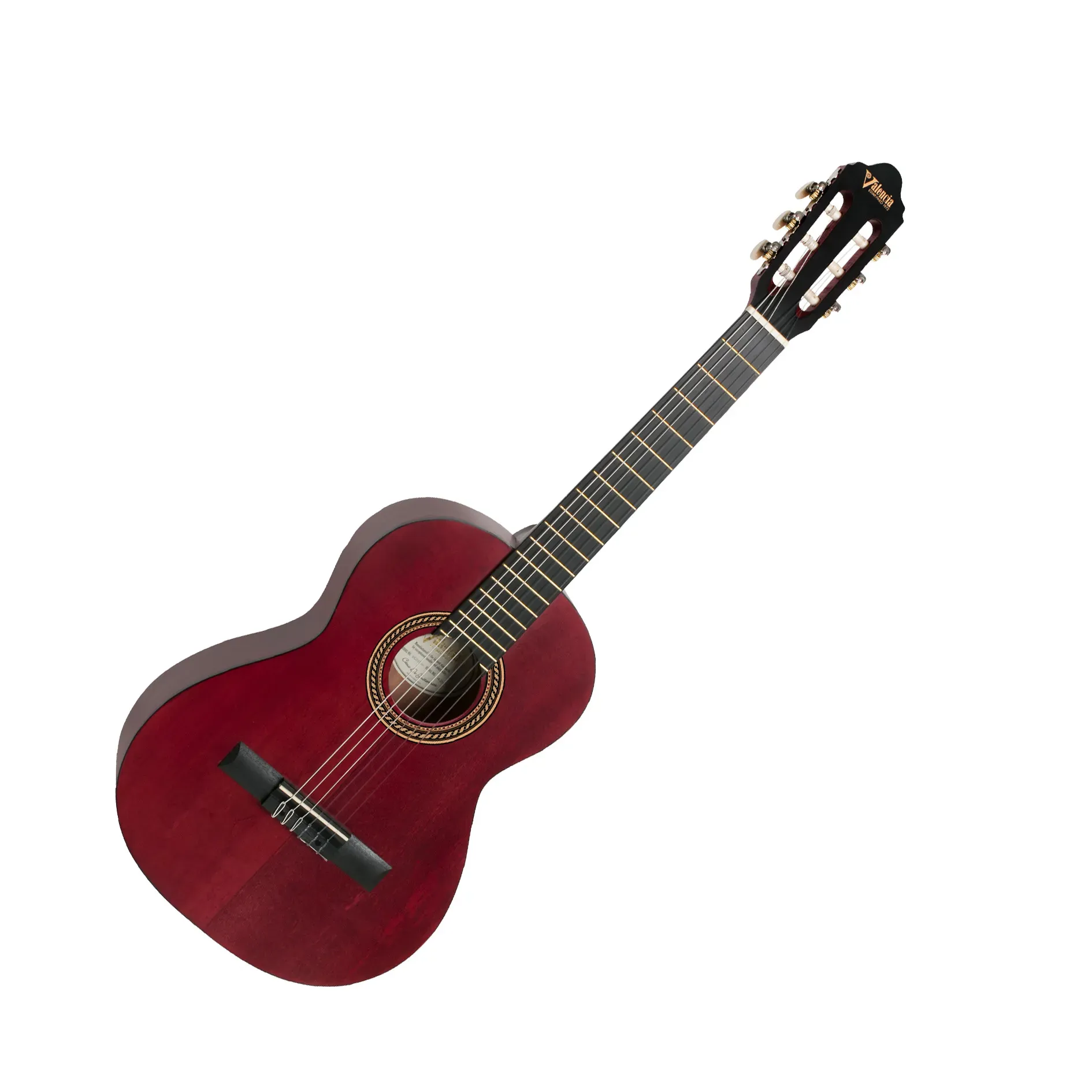 Valencia Classical 3/4 Guitar - Transparent Red