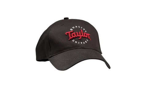 Taylor Black Cap – Red/White Emblem — view 1