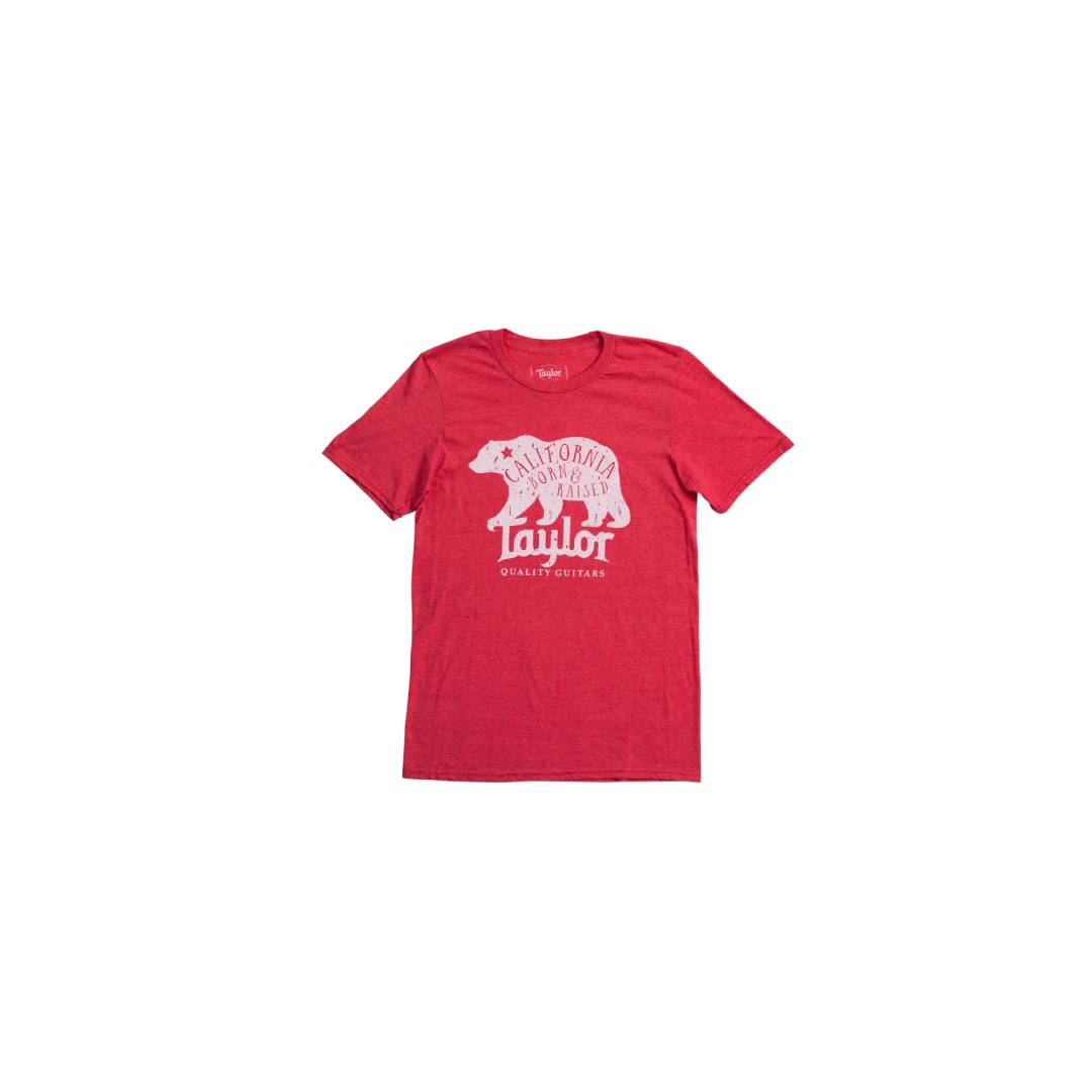Taylor Men’s California Bear Tee Red – Large — view 1