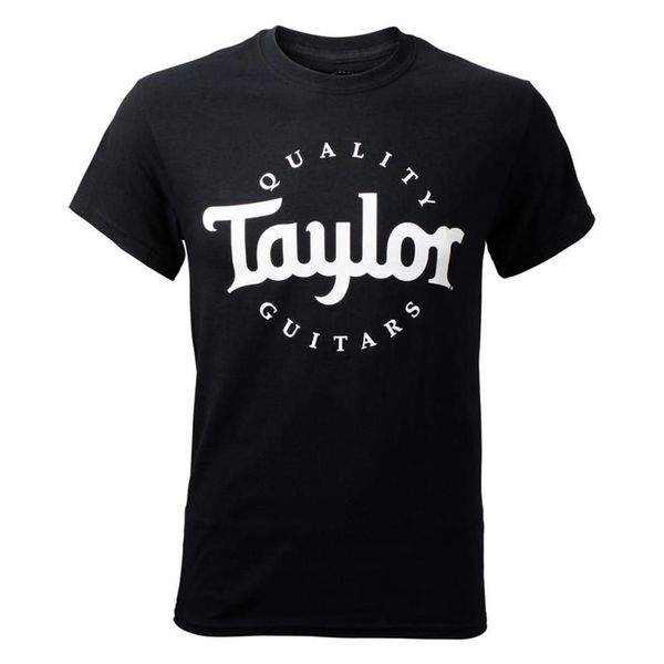 Taylor Men’s Basic Black Logo T-Shirt – Medium