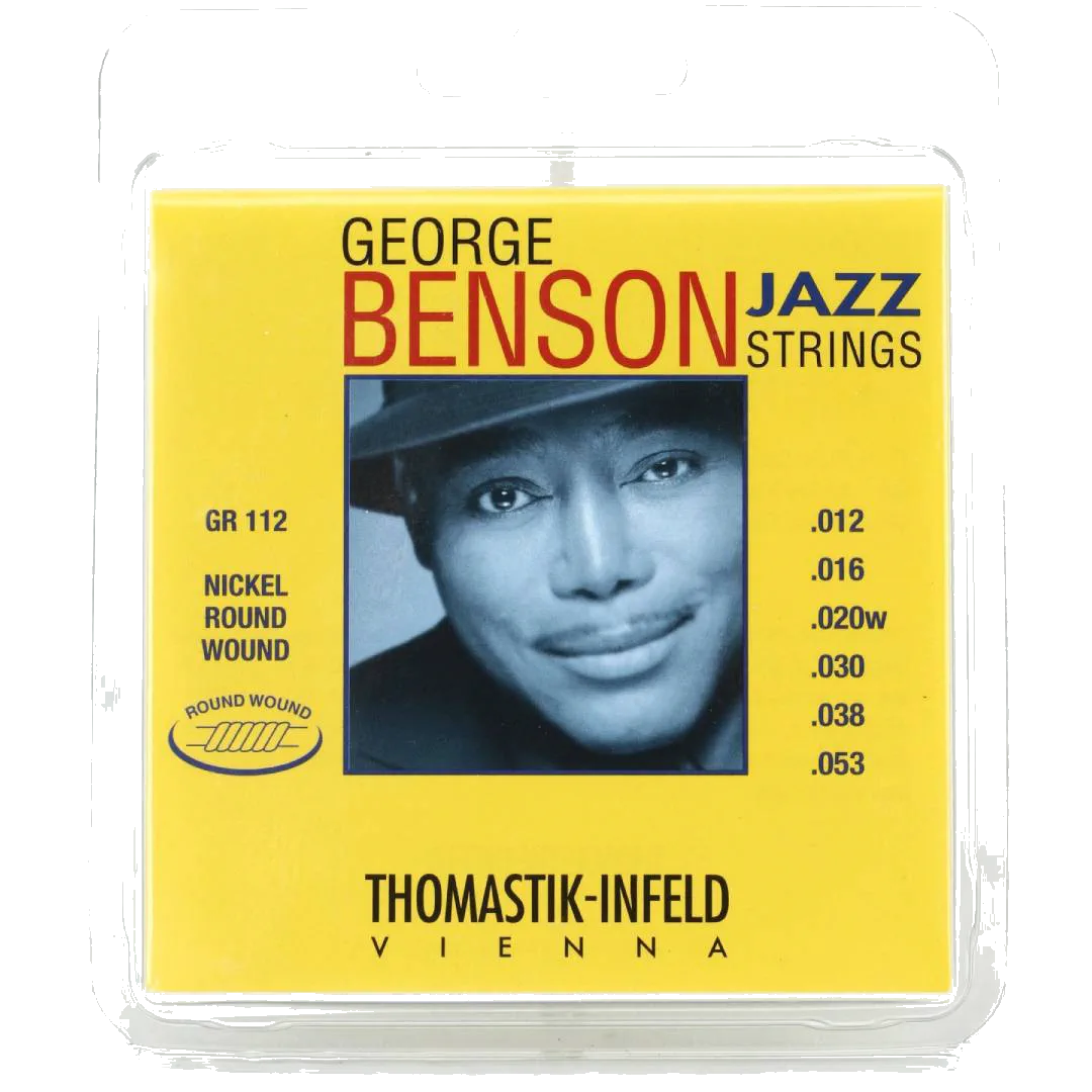 Thomastik-Infeld GR112 George Benson Roundwound Jazz Guitar Strings – .012-.053 Medium-Light
