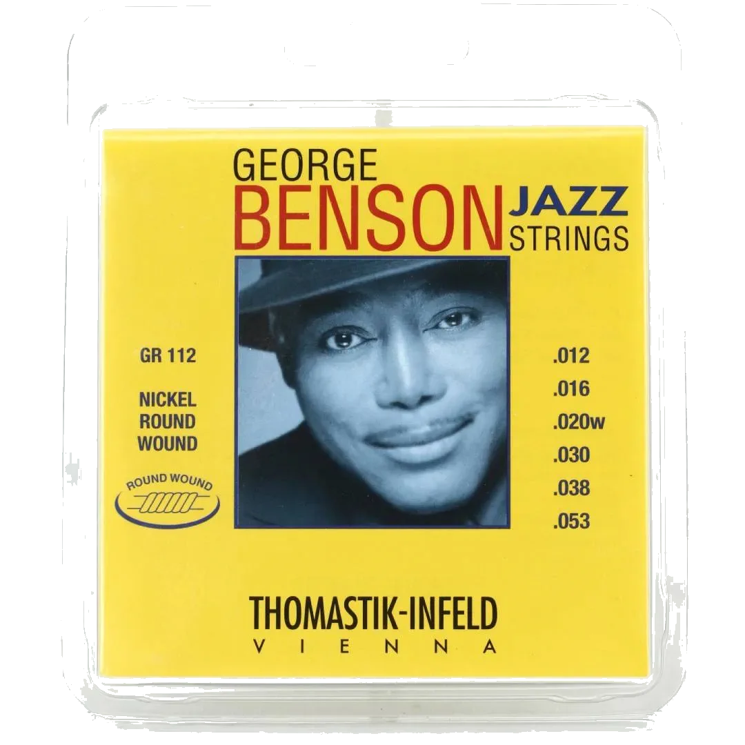 Thomastik-Infeld GR112 George Benson Roundwound Jazz Guitar Strings – .012-.053 Medium-Light