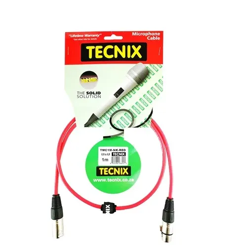 TECNIX 1M XLR -XLR RED
