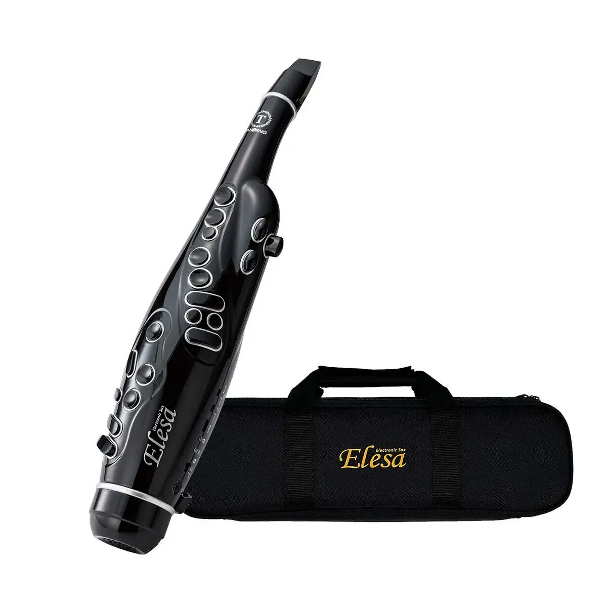 Elesa Electronic 24 Key Bluetooth and Midi Saxophone - Black — view 1