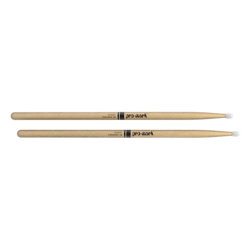 Promark TX5BN Hickory 5B Nylon Tip Drum Sticks — view 1