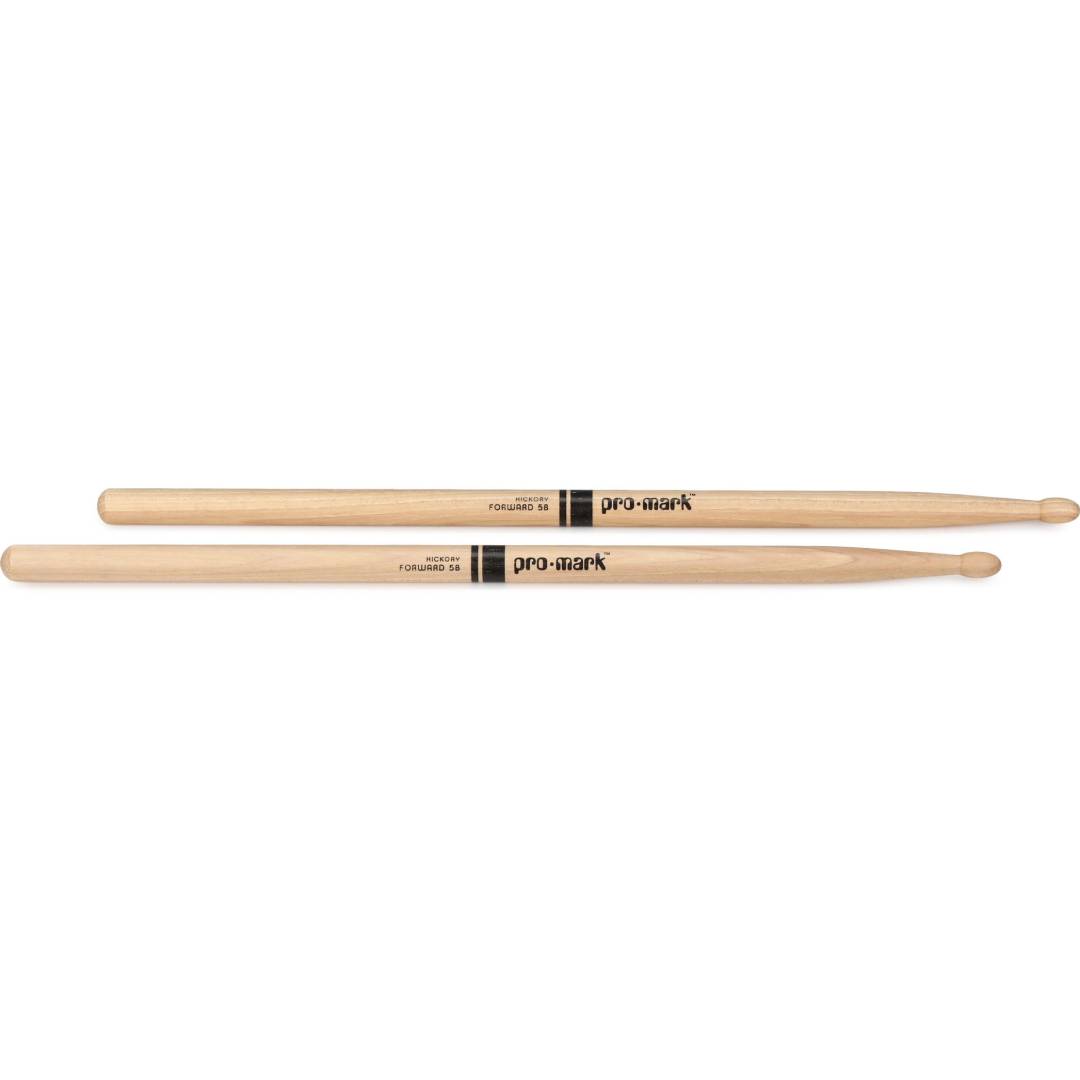Promark Classic Forward DrumSticks – Hickory – 5B – Wood Tip — view 1