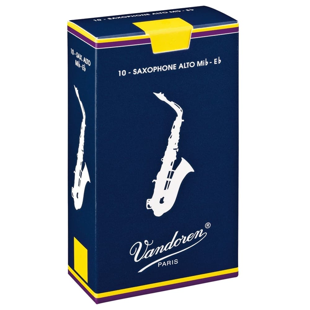 Vandoren Traditional Alto Saxophone Reeds Box of 10 – 3.5