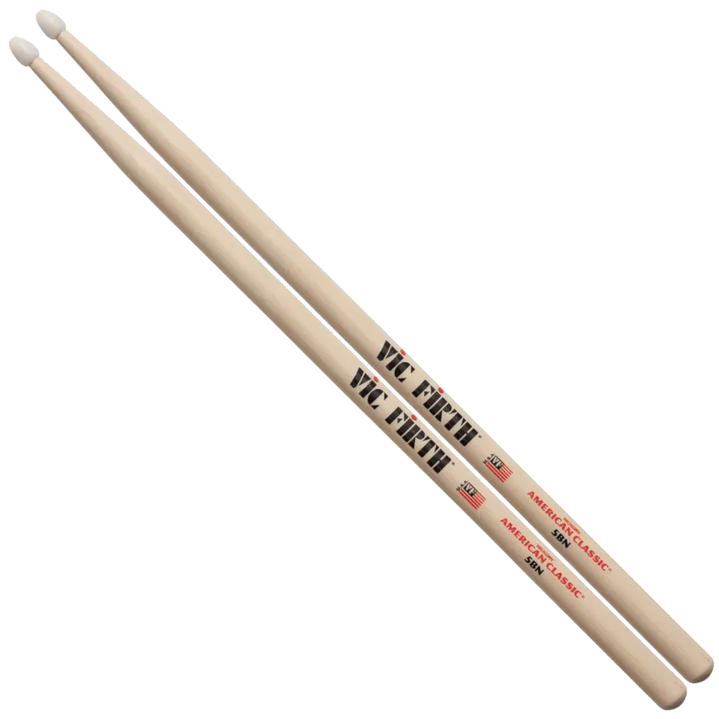 Vic Firth American Classic Drumsticks – 5B – Nylon Tip