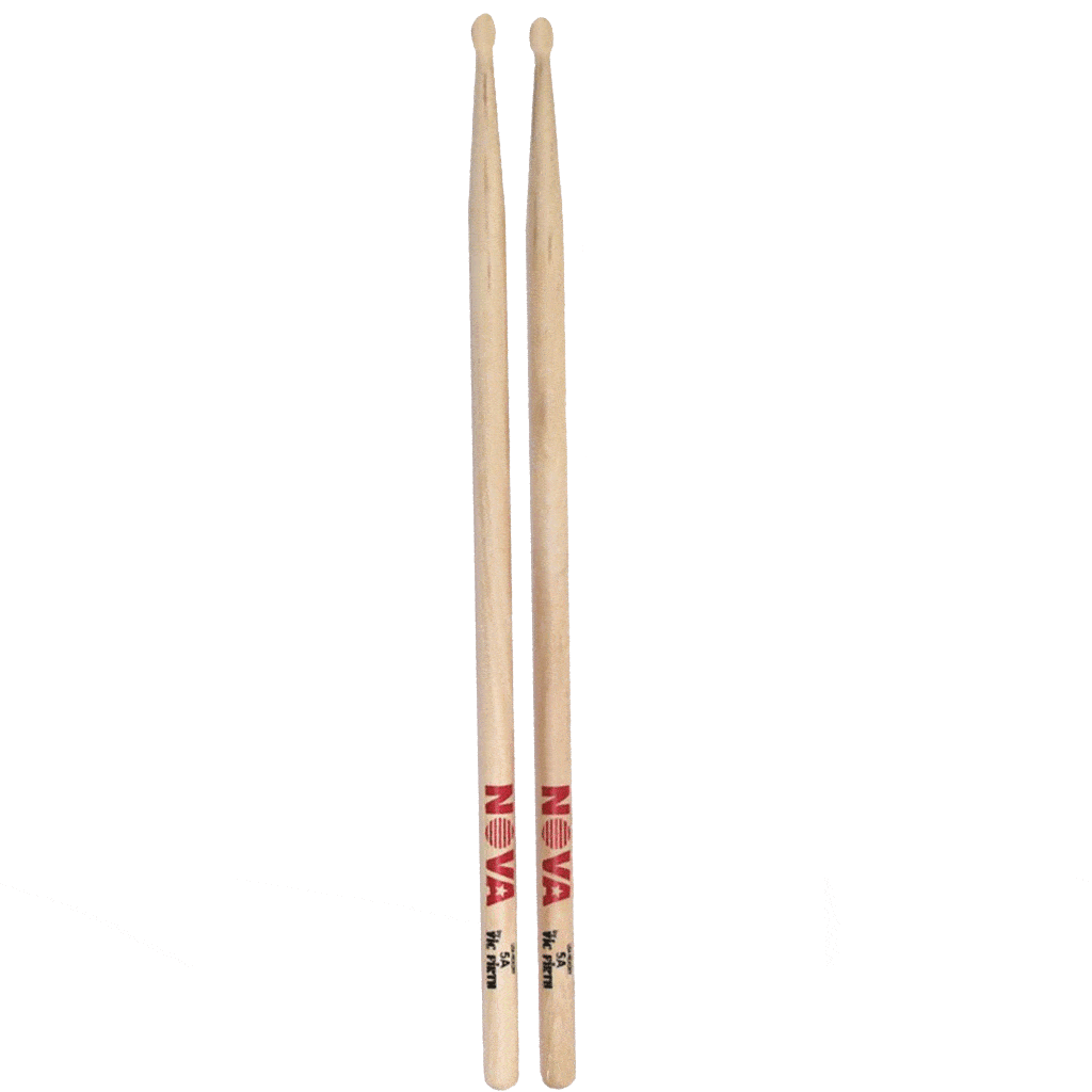 Vic Firth Nova Hickory 5A Wooden Tip Drum Sticks — view 1