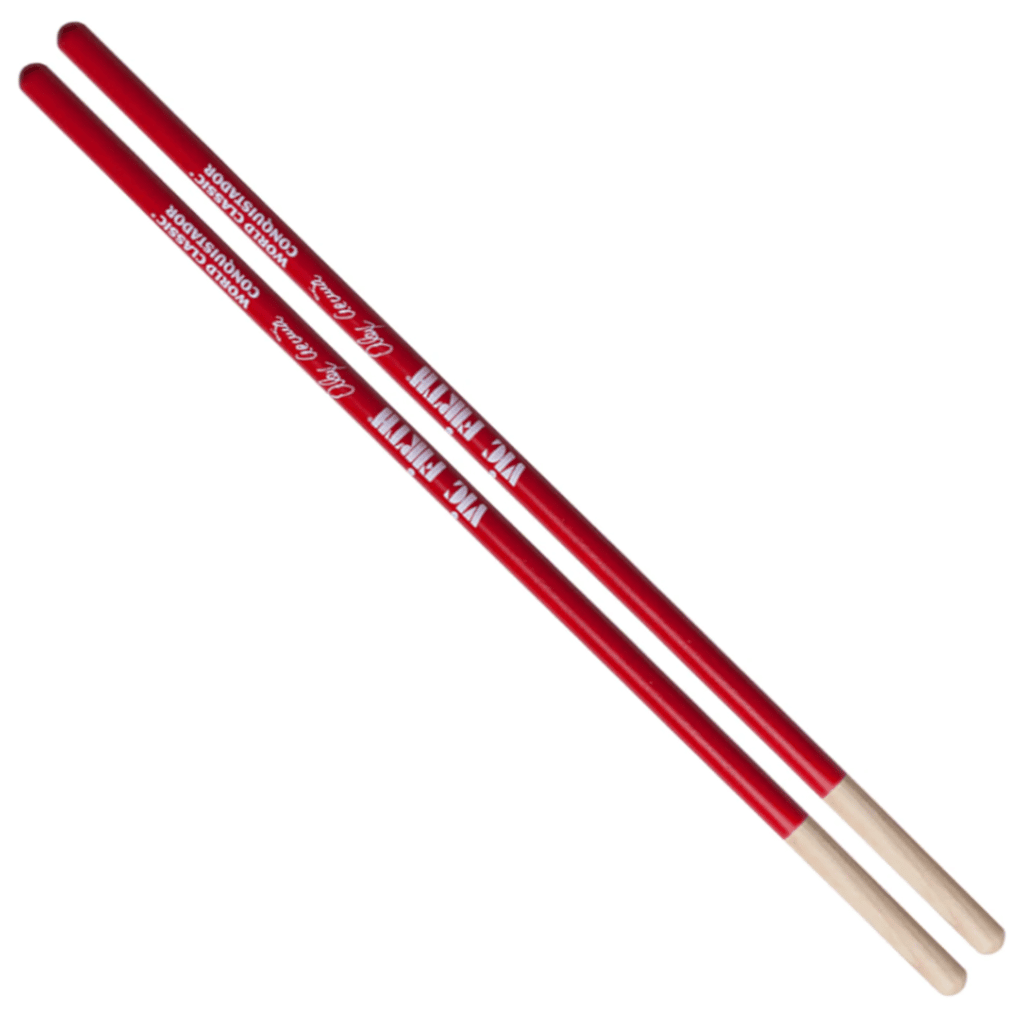 Vic Firth World Classic Timbale Sticks – Alex Acuna – Conquistador Red — view 1
