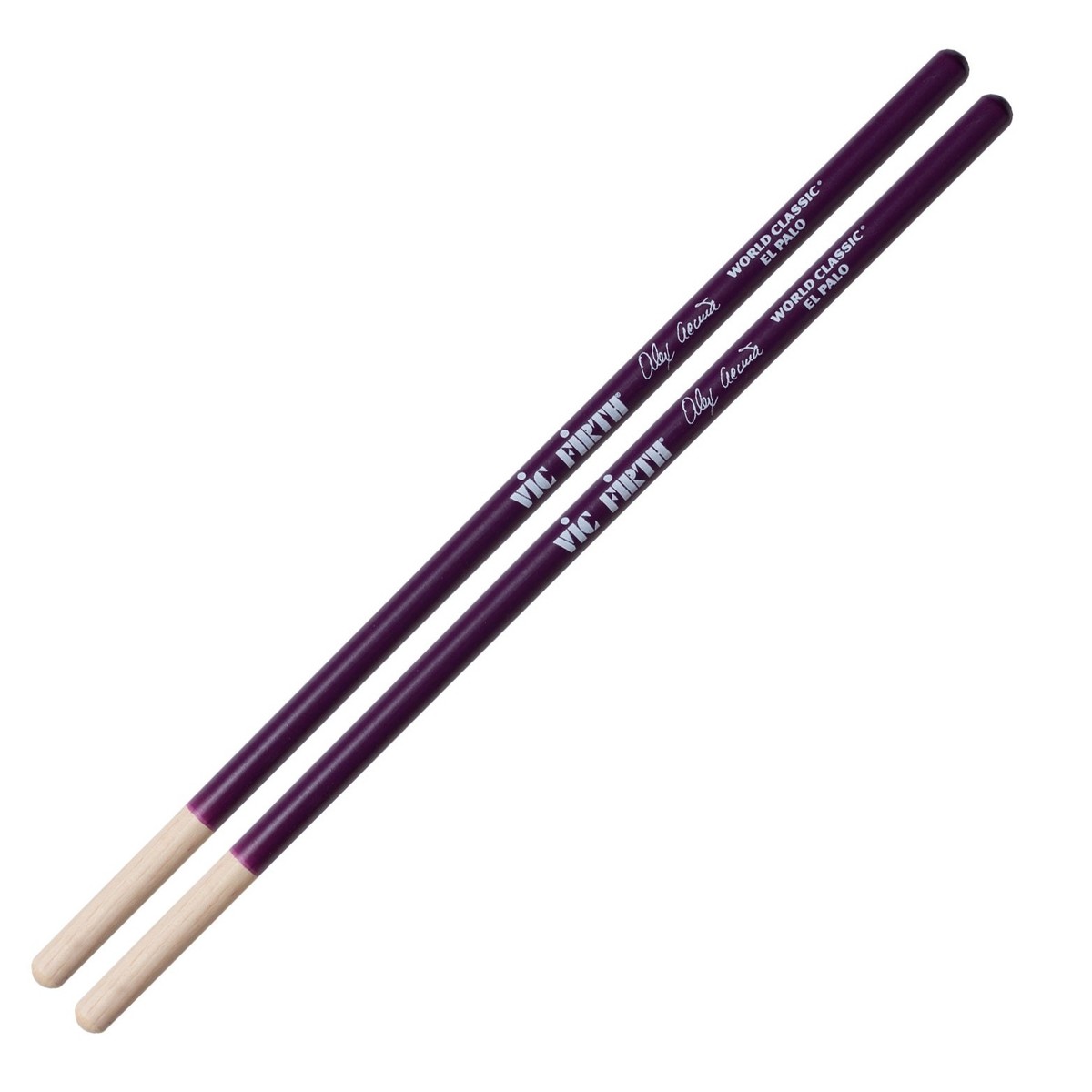 Vic Firth Alex Acuna Conquistador Timbale Sticks – Purple — view 1