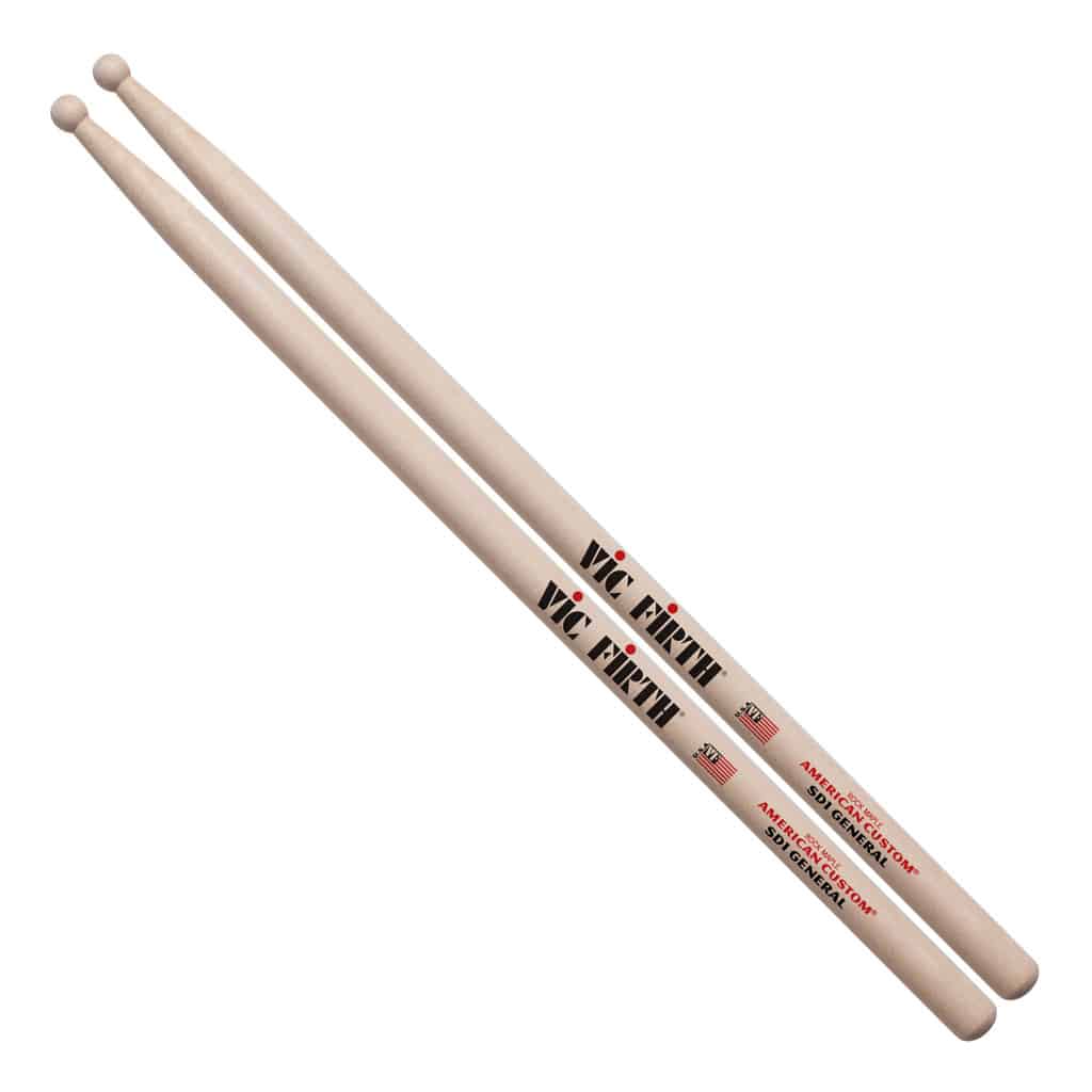 Vic Firth American Custom SD1 General Drumsticks – Wood Tip
