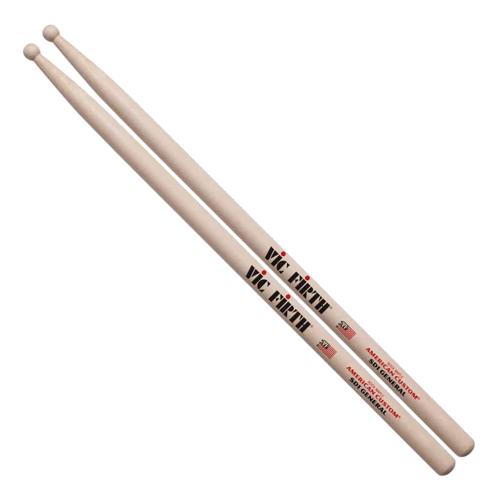 Vic Firth American Custom SD1 General Drumsticks – Wood Tip