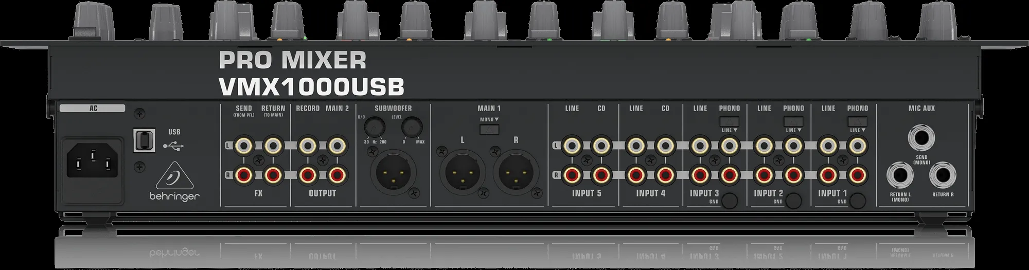 Behringer Pro Mixer VMX1000USB 5-channel DJ Mixer — view 4