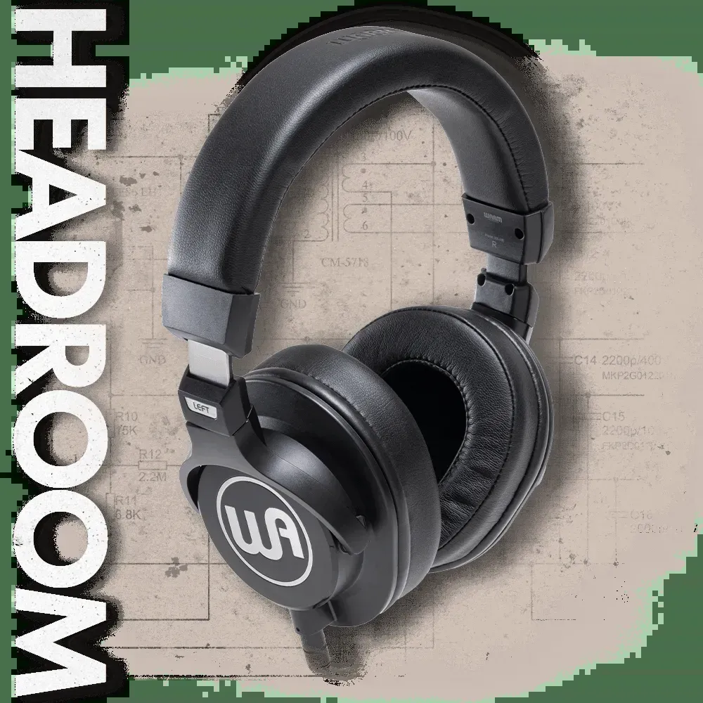 Warm Audio WA-HR HeadRoom Closed-back Professional Studio Headphones - Black — view 1