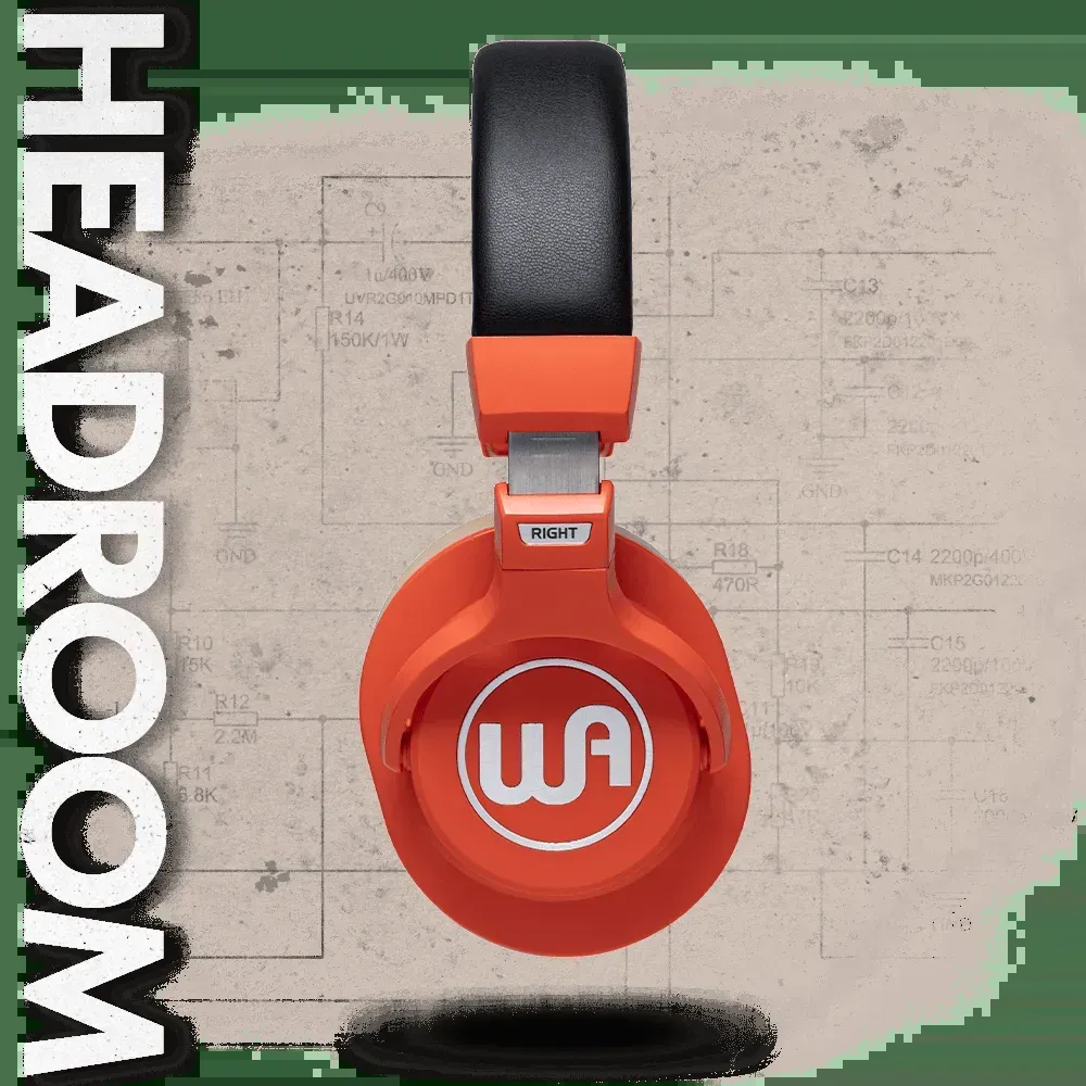 Warm Audio WA-HR HeadRoom Closed-back Professional Studio Headphones - Orange — view 3