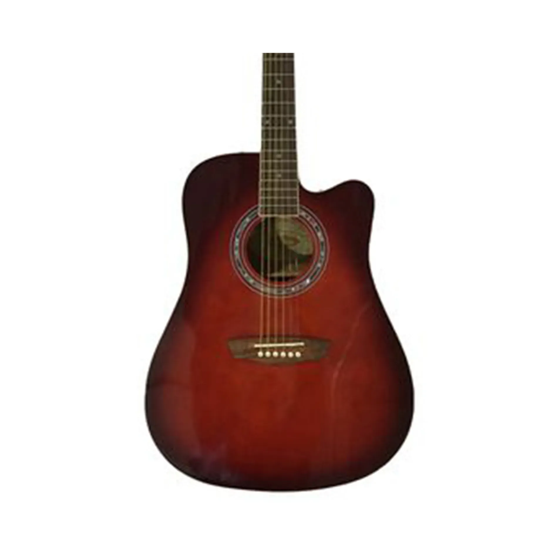 Washburn WA90CER Acoustic Electric Guitar - Red