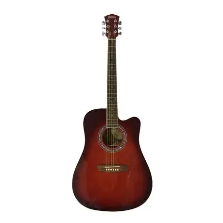Washburn WA90CER Acoustic Electric Guitar - Red — view 2
