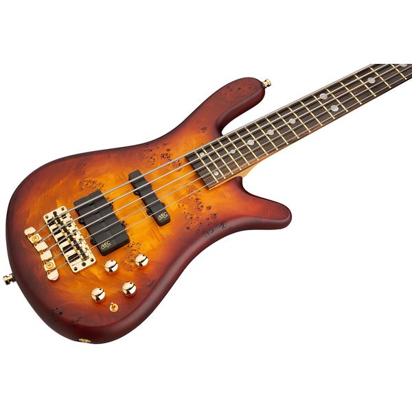 Warwick Teambuilt Streamer LX Limited Edition 5-string Bass Guitar – Honey Sunset Burst — view 2