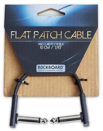 Warwick RBO CAB PC F 10 BLK RockBoard 10cm Flat Patch Cable