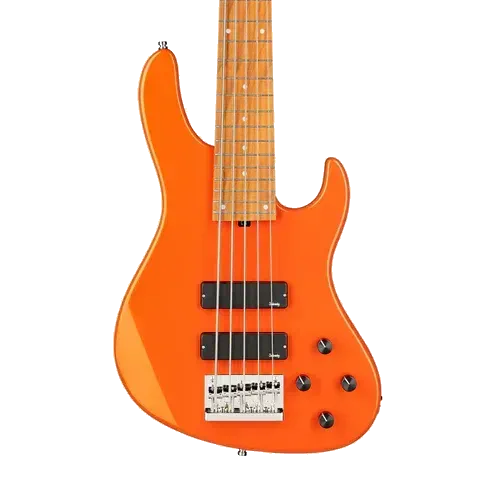 Sadowsky MetroExpress Modern 5-string Bass Guitar - Candy Apple Orange Morado Fingerboard