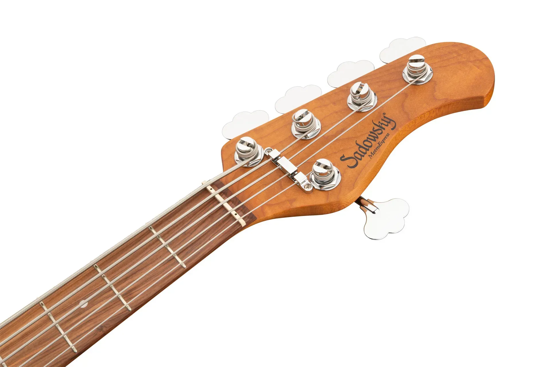 Sadowsky MetroExpress Modern 5-string Bass Guitar - Candy Apple Orange Morado Fingerboard — view 5