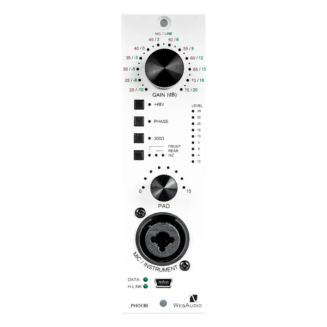 WesAudio Phoebe 500 Series Analog Preamp with Digital Recall