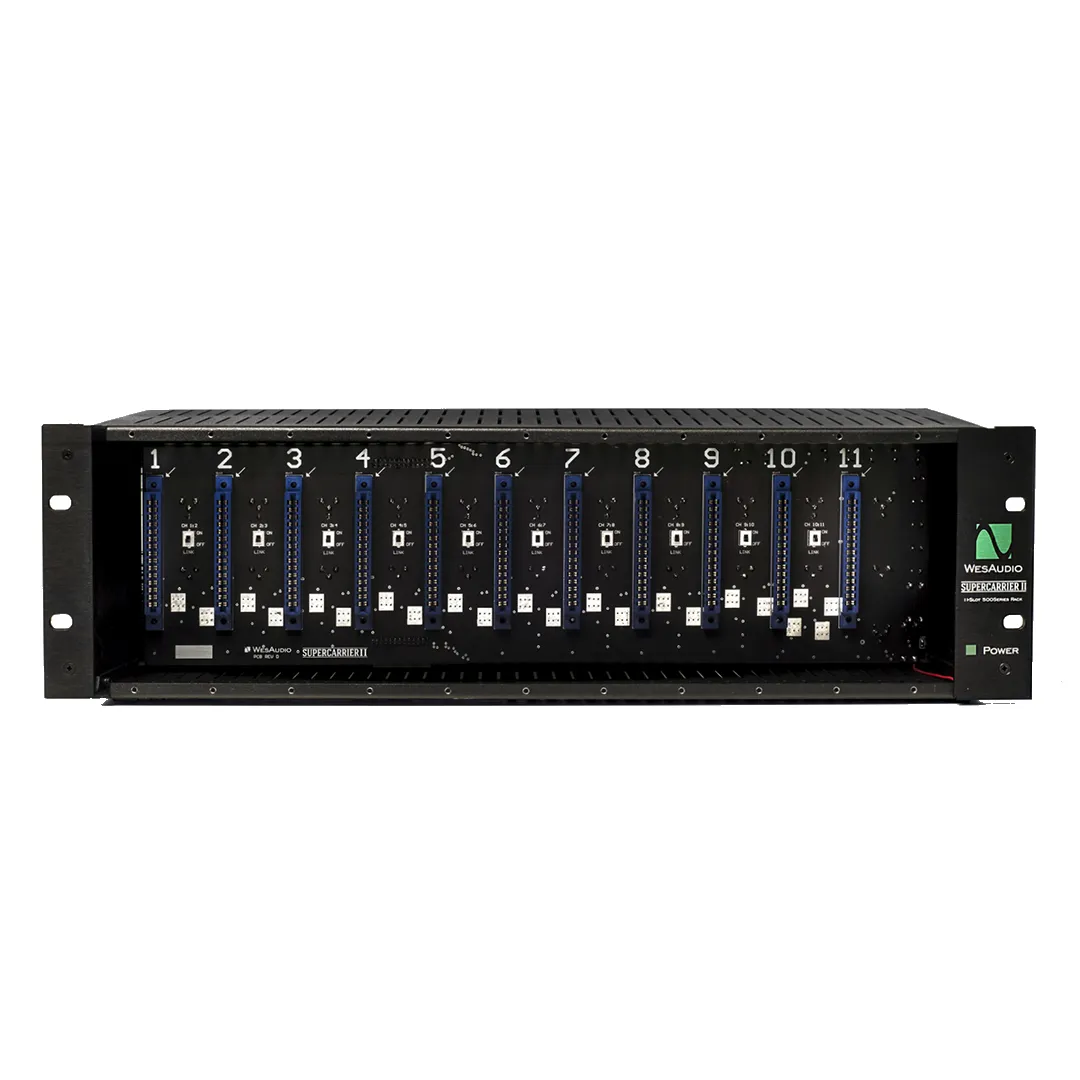 WesAudio Supercarrier II 11-slot 500 Series Chassis — view 1