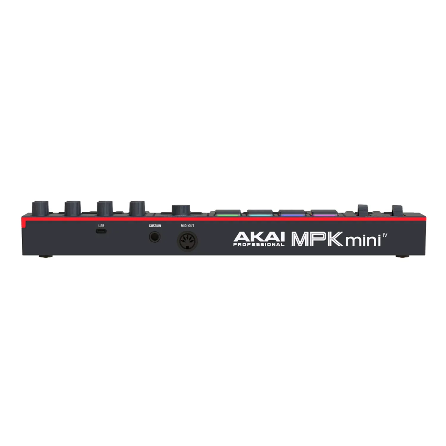 Akai Professional MPK Mini MK4 USB-C MIDI Keyboard Controller (Black) — view 2